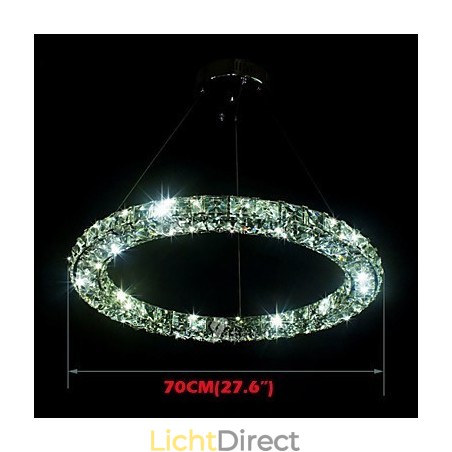 Kristallen hanglamp moderne enkele D70CM drie zijden K9 kristal binnen plafondlampen lampen armaturen Kristallen hanglamp moderne enkele D70CM drie zijden K9 kristal binnen plafondlampen lampen armaturen