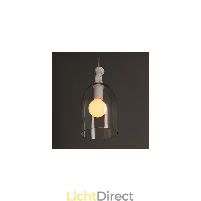 De Cartoon Dog Droplight Taipei Landelijk Glas Individualiteit Creatieve Kleine Droplight Lamp