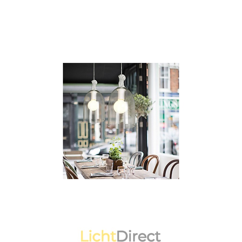 De Cartoon Dog Droplight Taipei Landelijk Glas Individualiteit Creatieve Kleine Droplight Lamp