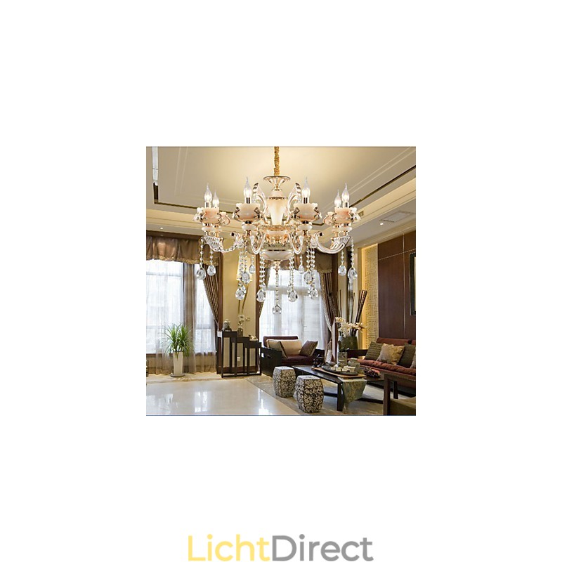 Eenvoudige Europese luxe Type Goud Jade Zinklegering lamp