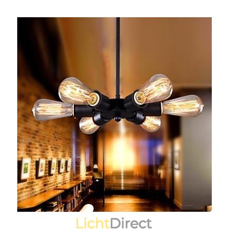 Amerikaanse Country Industrial Wind Zeskops Reuzenrad Hanglamp