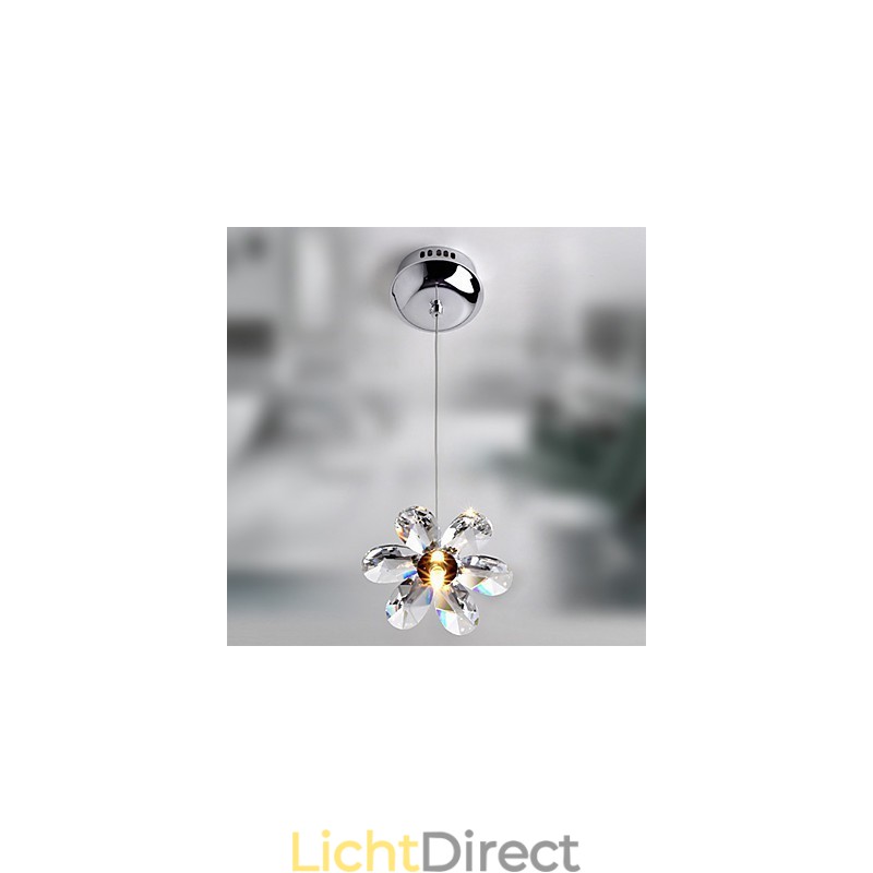Moderne eigentijdse kristallen mini-stijl gegalvaniseerde hanglamp