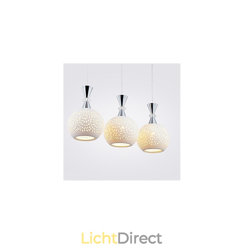 3-koppige hanglamp modern eigentijds metaal