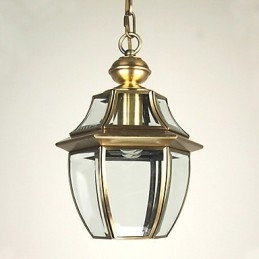 Traditionele klassieke lantaarn mini-stijl gegalvaniseerde hanglamp