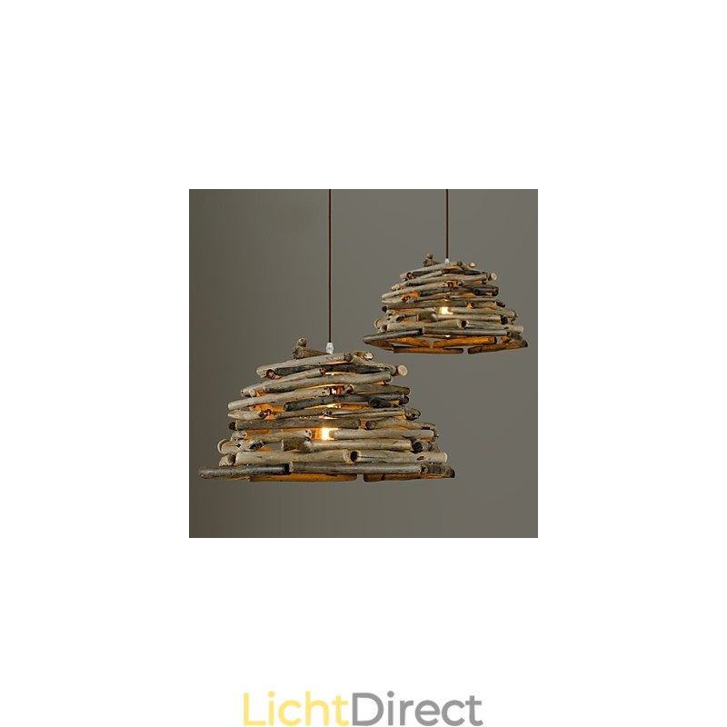Retro Klassieke Houten Plafondlampen Eenvoudige Hanglampen Café Hanglamp