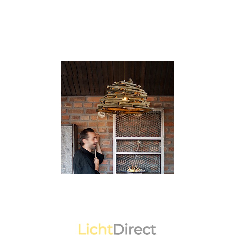 Retro Klassieke Houten Plafondlampen Eenvoudige Hanglampen Café Hanglamp