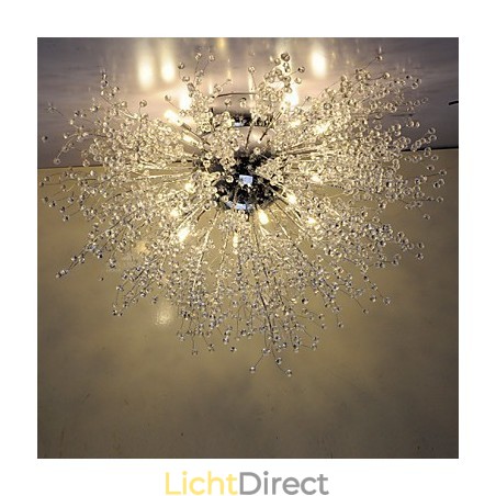 G4 Mitated Crystal Lamp Hanglamp Roestvrij Staal Dia 90CM G4 Mitated Crystal Lamp Hanglamp Roestvrij Staal Dia 90CM