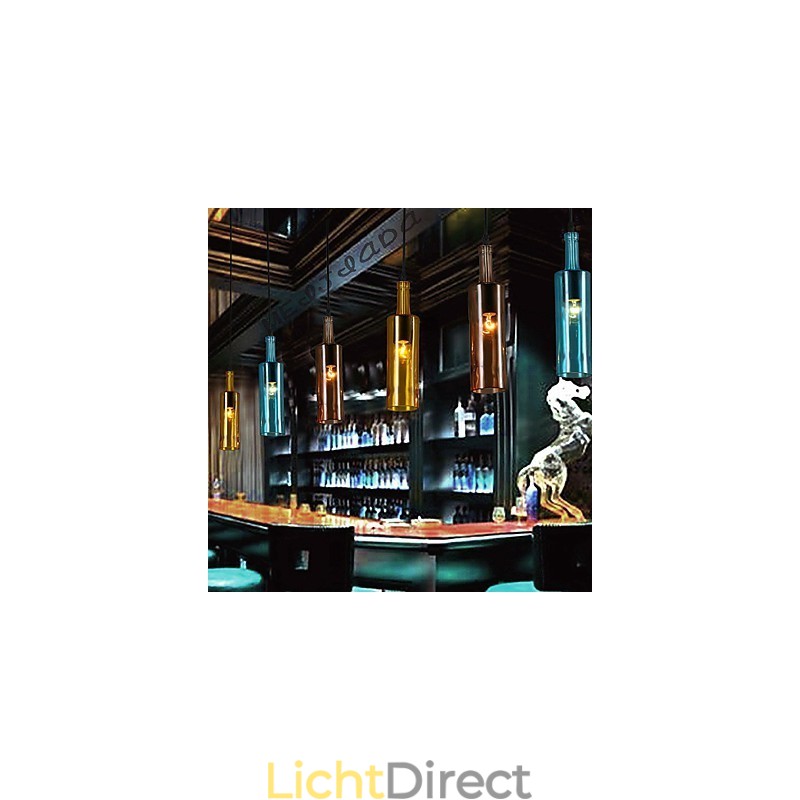 Diffuus licht Kleur Herstellende oude manieren Fles Hanglamp Hanglamp
