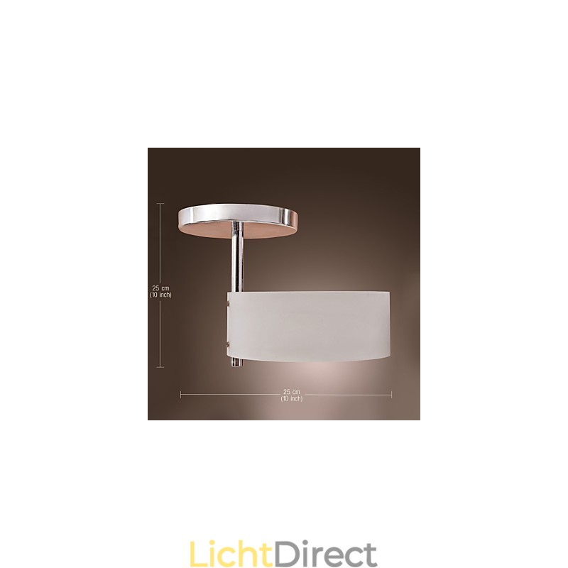 Moderne, eigentijdse mini-stijl chromen metalen kroonluchter, inbouwgarage