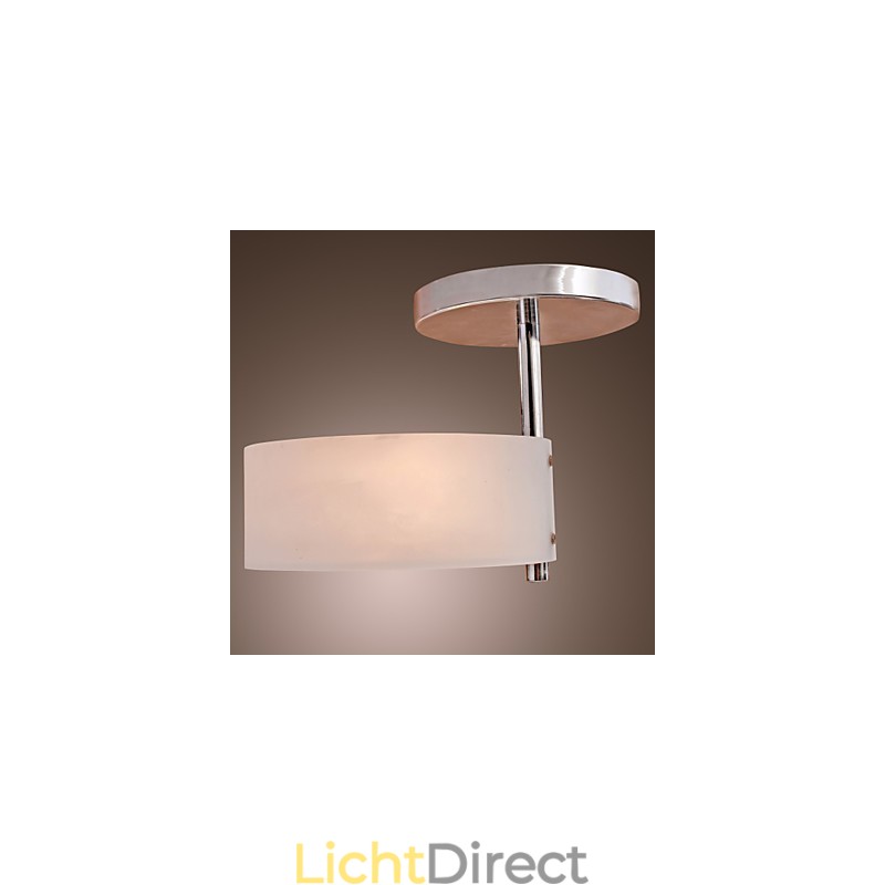 Moderne, eigentijdse mini-stijl chromen metalen kroonluchter, inbouwgarage