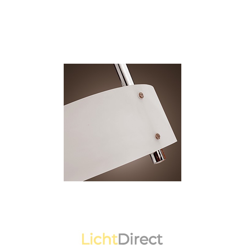 Moderne, eigentijdse mini-stijl chromen metalen kroonluchter, inbouwgarage