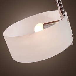 Moderne, eigentijdse mini-stijl chromen metalen kroonluchter, inbouwgarage