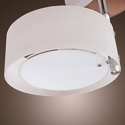 Moderne, eigentijdse mini-stijl chromen metalen kroonluchter, inbouwgarage