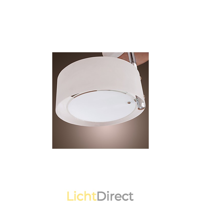 Moderne, eigentijdse mini-stijl chromen metalen kroonluchter, inbouwgarage