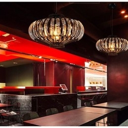 Eenvoudige kristallen kroonluchter kroonluchter ijzer kunst creatief