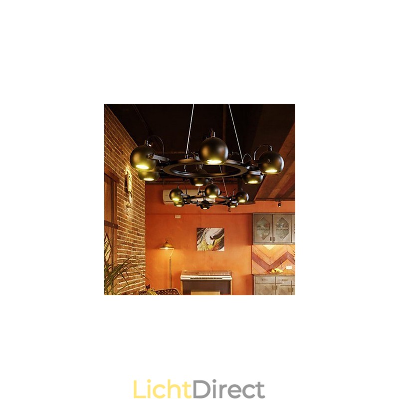 Vintage kroonluchter ijzer creatieve industriële wind kroonluchter