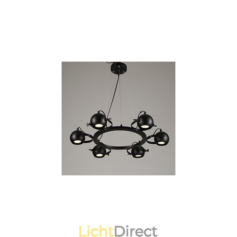 Vintage kroonluchter ijzer creatieve industriële wind kroonluchter