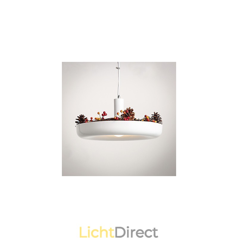 Puur witte moderne, eigentijdse decoratieve design hanglampfamilie