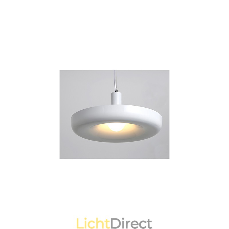 Puur witte moderne, eigentijdse decoratieve design hanglampfamilie