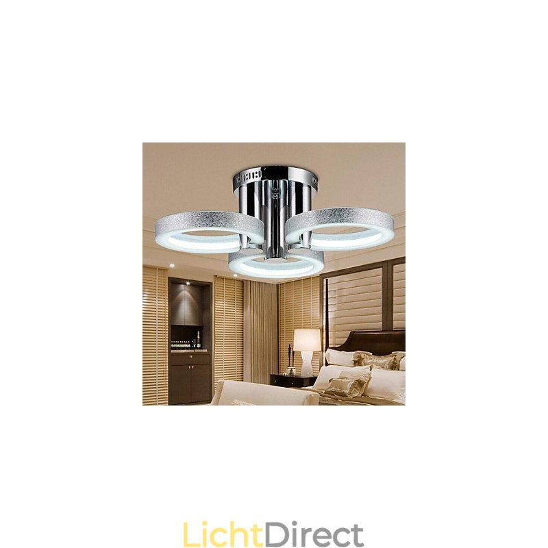 Kroonluchter Modern Zilver 3 Lampen