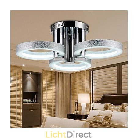 Kroonluchter Modern Zilver 3 Lampen