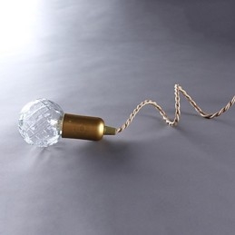 Moderne, eigentijdse vintage mini-stijl gouden metalen hanglamp