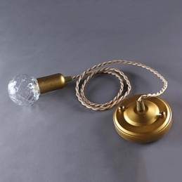 Moderne, eigentijdse vintage mini-stijl gouden metalen hanglamp