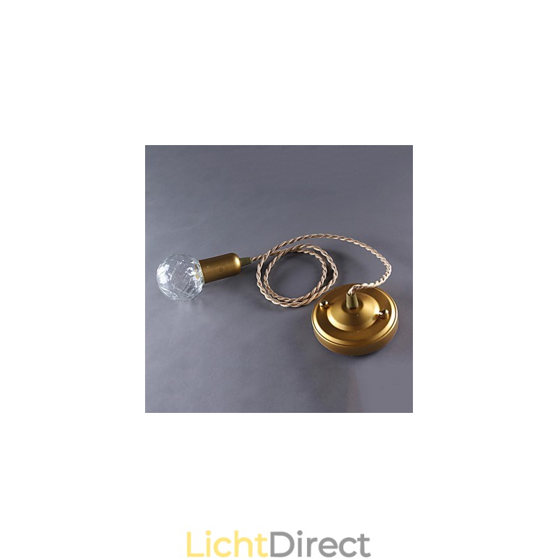 Moderne, eigentijdse vintage mini-stijl gouden metalen hanglamp