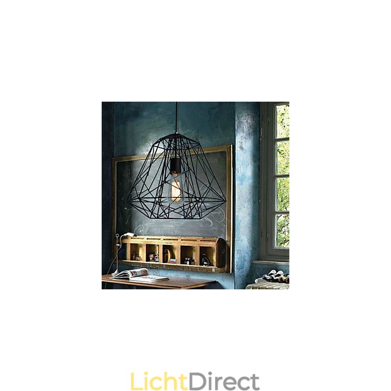 Vintage Retro Schilderij Metalen Hanglamp Garage