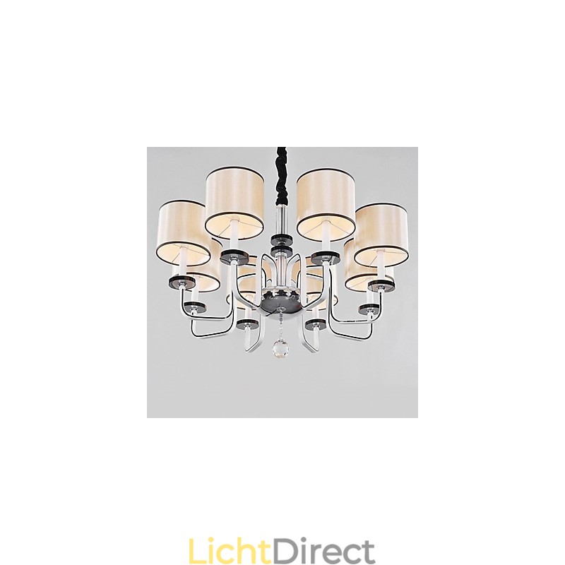 Moderne eigentijdse kristallen chromen metalen kroonluchter