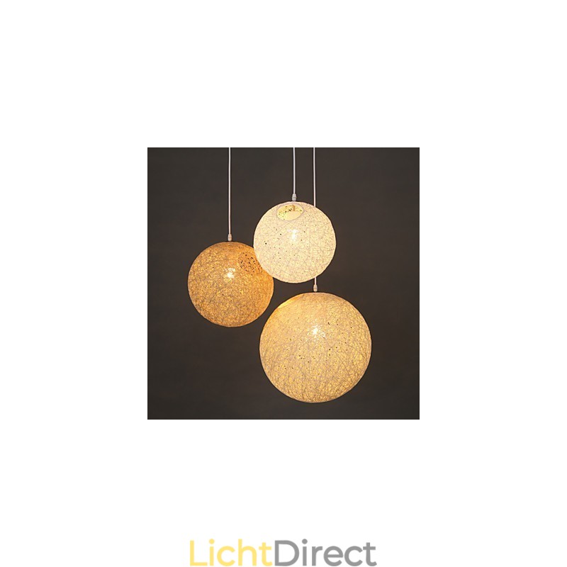 Hedendaagse en gecontracteerde bolvormige Cany Art Lamp Hennepbal Hanglamp Licht