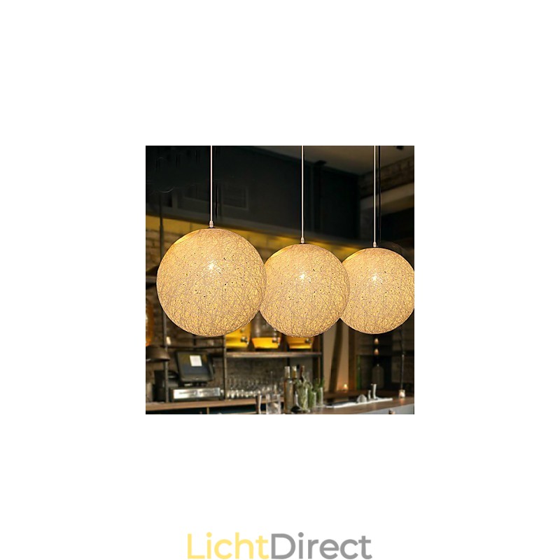 Hedendaagse en gecontracteerde bolvormige Cany Art Lamp Hennepbal Hanglamp Licht