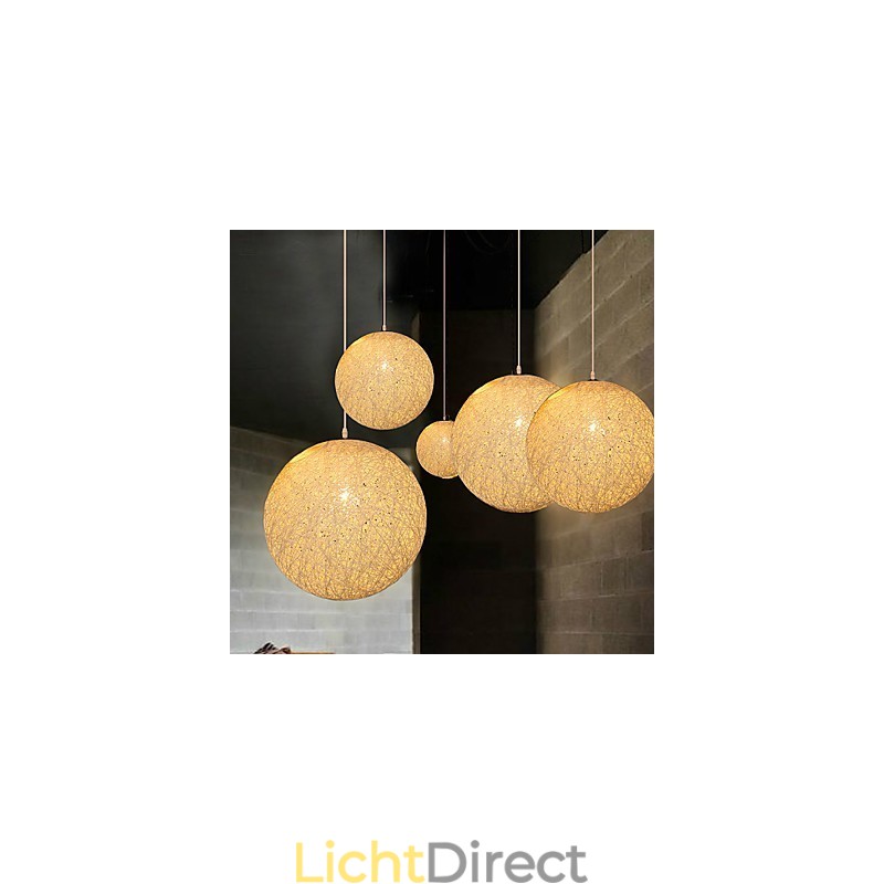 Hedendaagse en gecontracteerde bolvormige Cany Art Lamp Hennepbal Hanglamp Licht