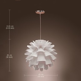 Moderne, eigentijdse retro schilderij hanglamp met wereldbol