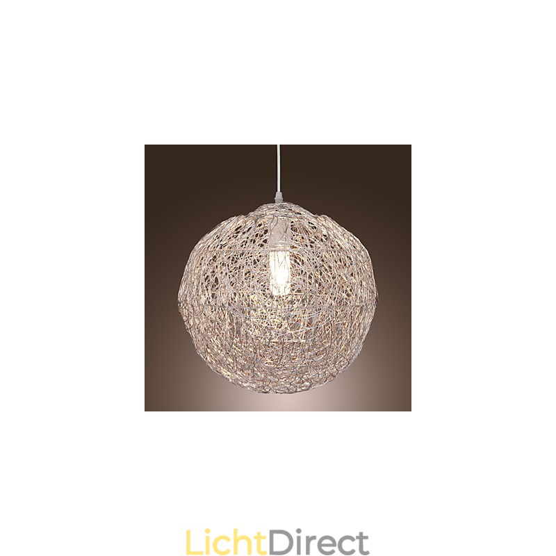Moderne, eigentijdse Globe Mini-stijl Chromen hanglamp