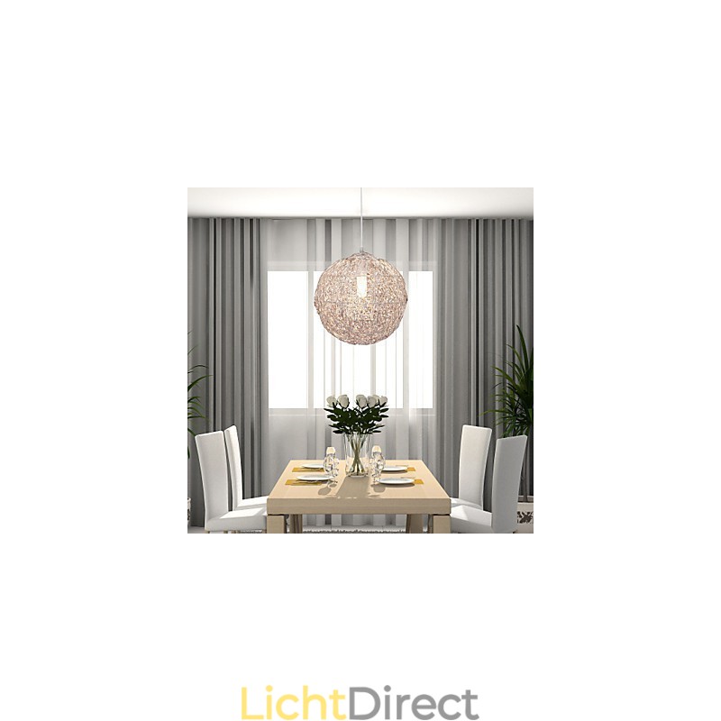 Moderne, eigentijdse Globe Mini-stijl Chromen hanglamp