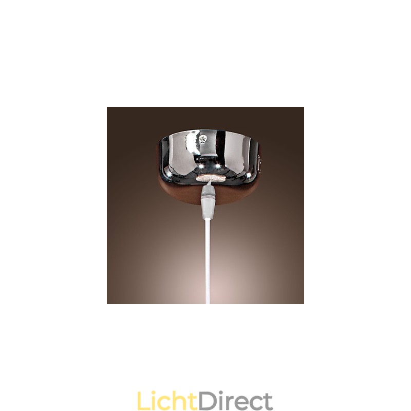Moderne, eigentijdse Globe Mini-stijl Chromen hanglamp