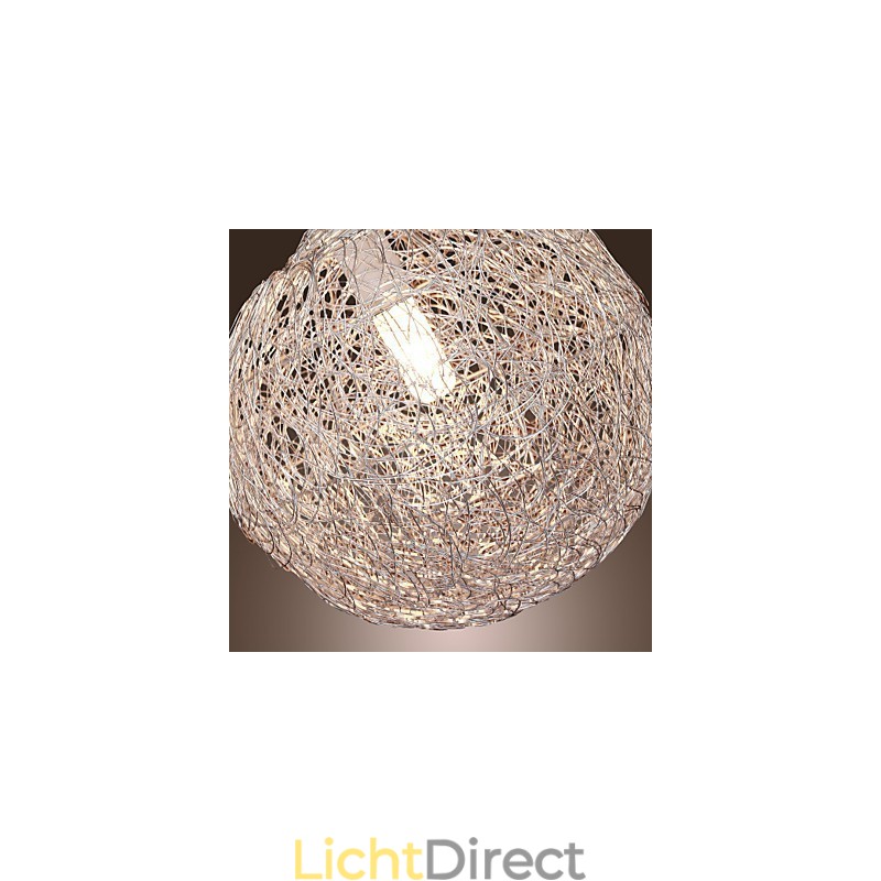 Moderne, eigentijdse Globe Mini-stijl Chromen hanglamp