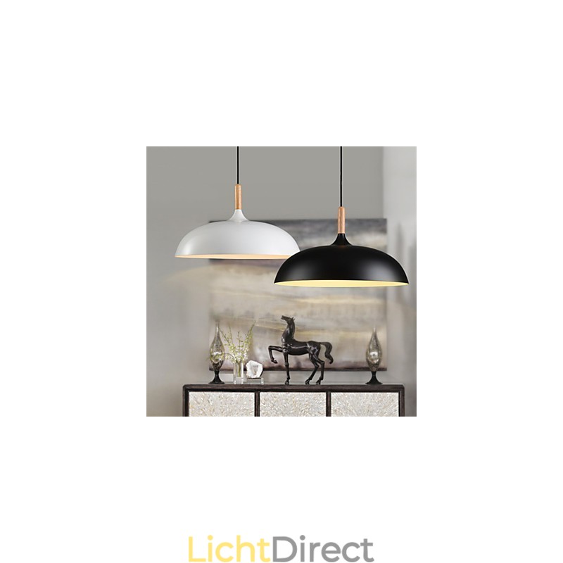 Retro Hanglamp Schilderij Hout+Metaal Café hanglampen