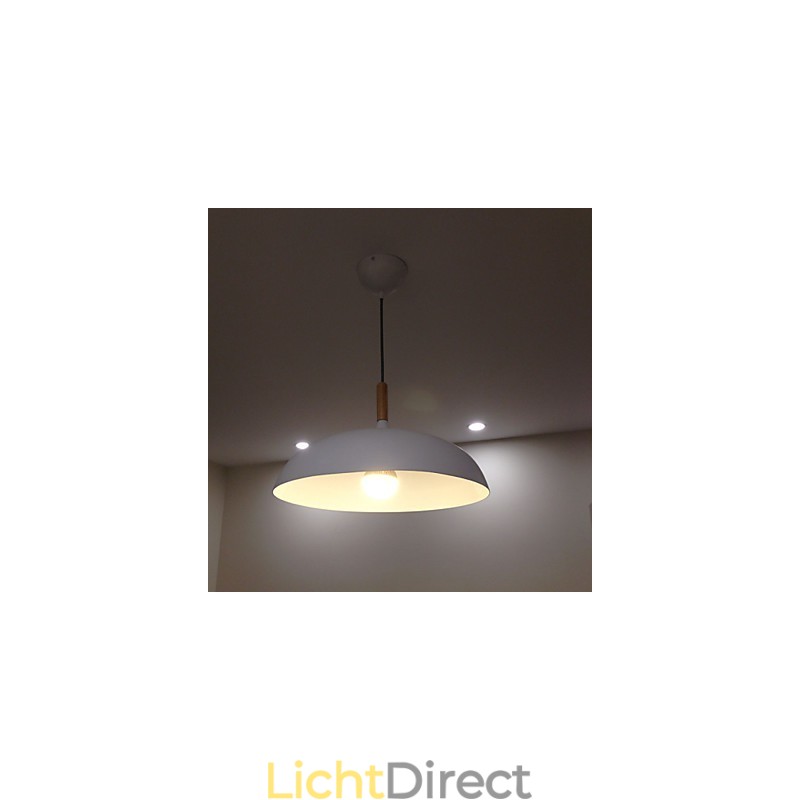 Retro Hanglamp Schilderij Hout+Metaal Café hanglampen