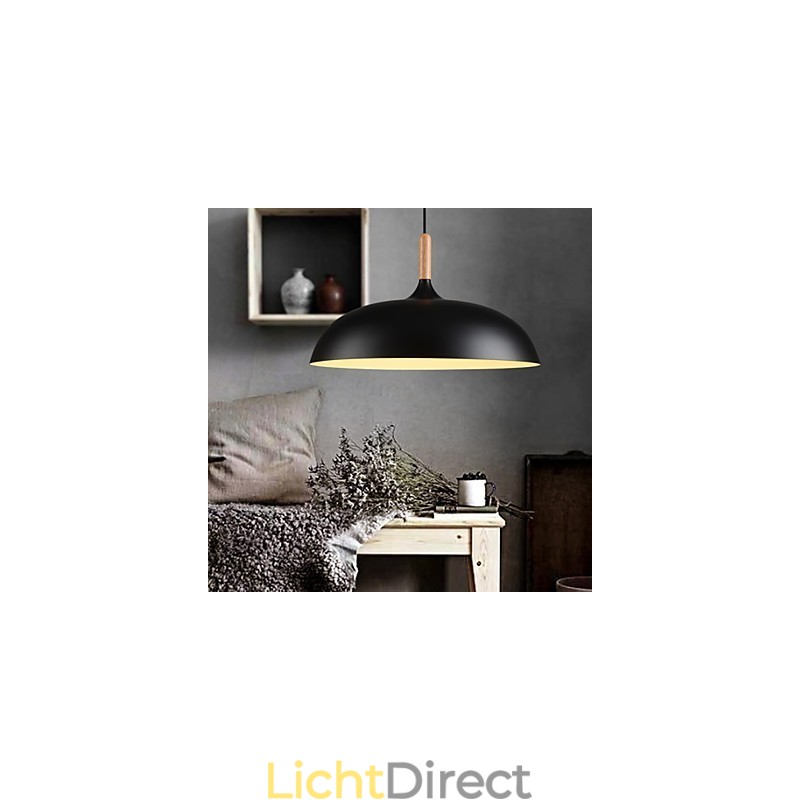 Retro Hanglamp Schilderij Hout+Metaal Café hanglampen