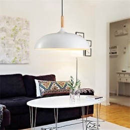 Retro Hanglamp Schilderij Hout+Metaal Café hanglampen