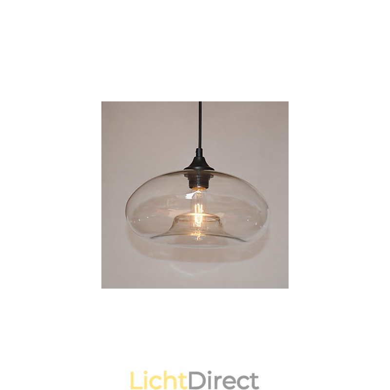 Moderne karakteristieke hanglamp met 1 licht en transparante kap