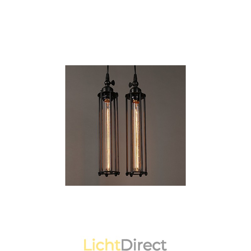 Creatieve Europese stijl die oude gebruiken herstelt Smeedijzeren Alcatraz enkelvoudige hoofd hanglamp