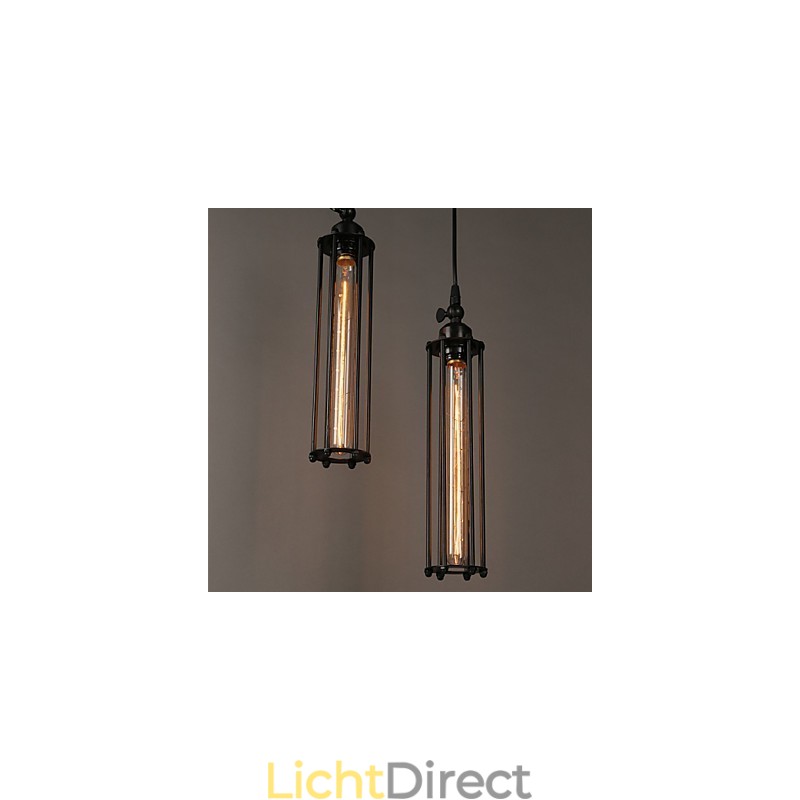 Creatieve Europese stijl die oude gebruiken herstelt Smeedijzeren Alcatraz enkelvoudige hoofd hanglamp