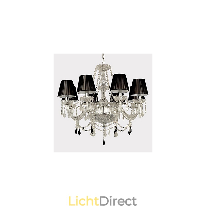 Elegante kristallen kroonluchter met 8 lampen