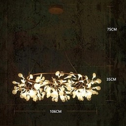 Landelijke ontwerpers antieke messing metalen kroonluchter