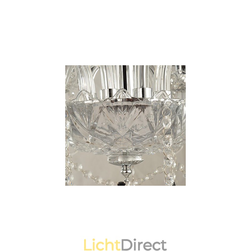 Elegante kristallen kroonluchter met 8 lampen