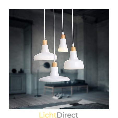 Creatieve karakteristieke hanglamp met 4 lampen en ijzeren kap Creatieve karakteristieke hanglamp met 4 lampen en ijzeren kap