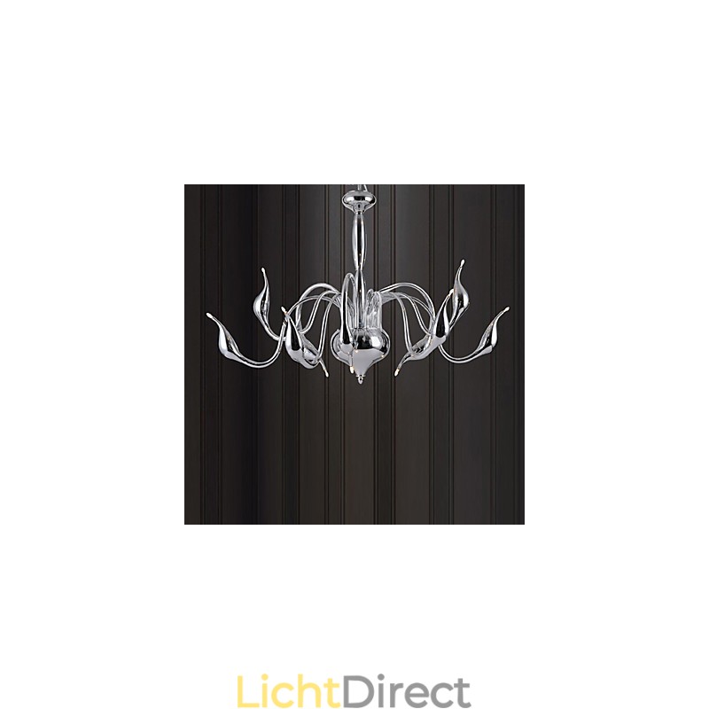 Moderne eigentijdse gegalvaniseerde metalen kroonluchter